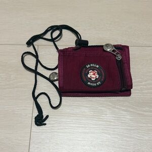 3/$10 LS Dion Burgundy Wallet with Black Cord